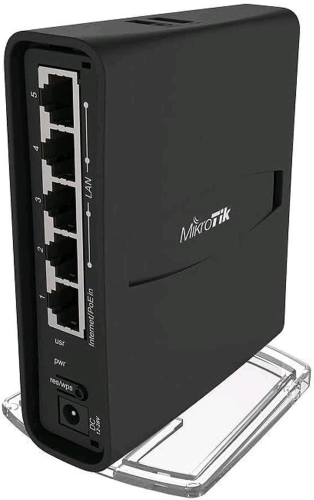 MIKROTIK RBD52G-5HACD2HND-TC HAP AC2 ROUTER WIRELESS SWITCH 5 PORTE GIGABIT DUAL BAND 2.4/5GHz DESKTOP NERO